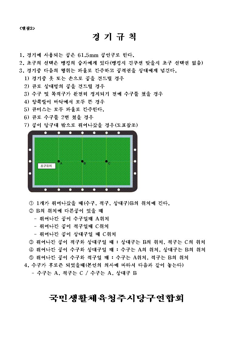 청주당구클럽 이미지