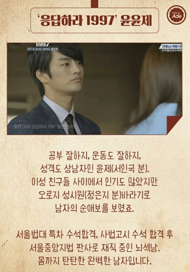 역대 응답하라 캐릭터로 내 취향찾기 | 인스티즈