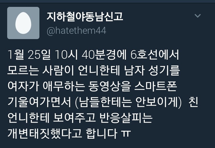 지하철에서 여자한테 야동보여주는 야동남 출현/와꾸주의 비위조심 | 인스티즈
