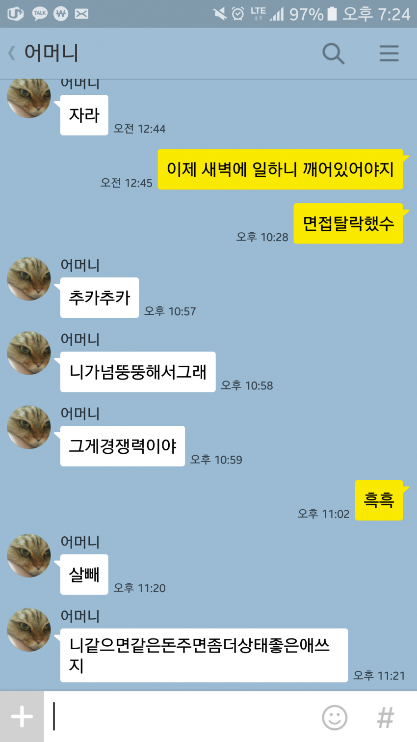 면접 떨어진 아들에게 팩트폭력 하시는 어머님.. | 인스티즈