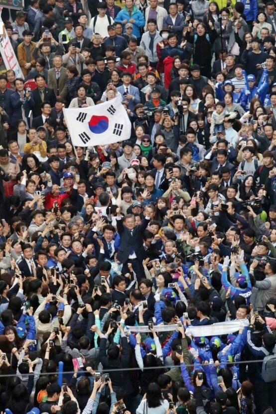 문재인 vs 홍준표 유세현장 차이 | 인스티즈