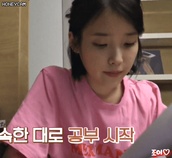 효리네민박 1화 스탭대비 공부하는 아이유.gif | 인스티즈