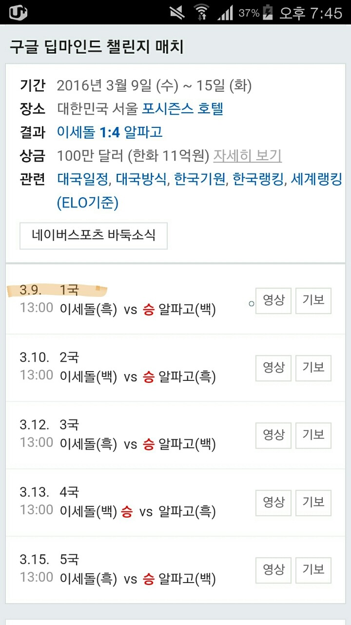 여시들 그거 알아? 이세돌vs알파고 벌써 1달전 일이야..... | 인스티즈