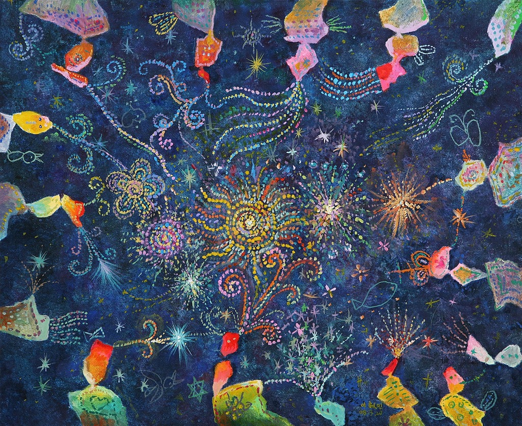 밤하늘의 별과 달을 그리는 화가 ㅎㄷㄷㄷㄷ .jpg | 인스티즈