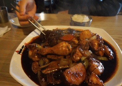 진한 블랙 찜닭 움짤 gif | 인스티즈