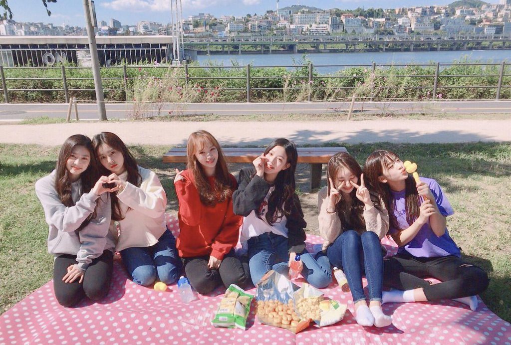 한강 나들이 다녀온 어제자 아이즈원 | 인스티즈