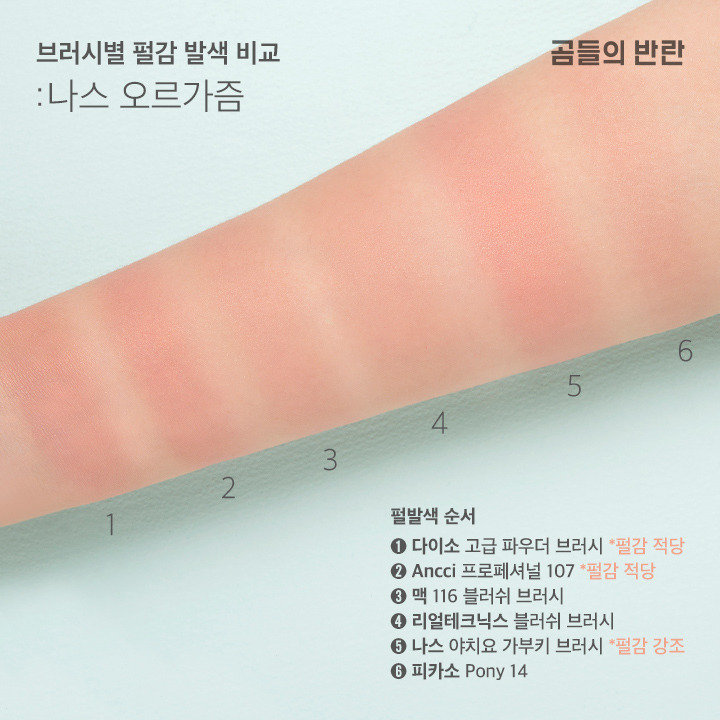 제품 브러쉬 종류별로 달라지는 쉐도우색감 | 인스티즈
