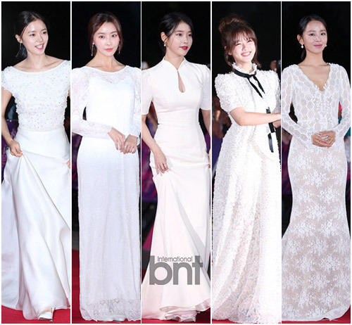 APAN 레드카펫 화이트 드레스 입은 여배우들.JPG | 인스티즈