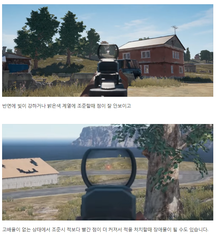 배틀 그라운드 레드도트 vs 홀로그램 취향은? | 인스티즈