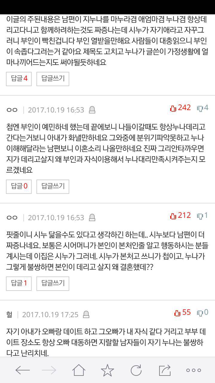 시누때문에 이혼하자했어요 | 인스티즈