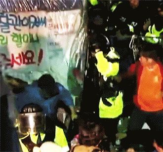 폭력 경찰이라고 하는데 찾아보면 경찰이 얻어터지고 있음ㅋㅋ | 인스티즈